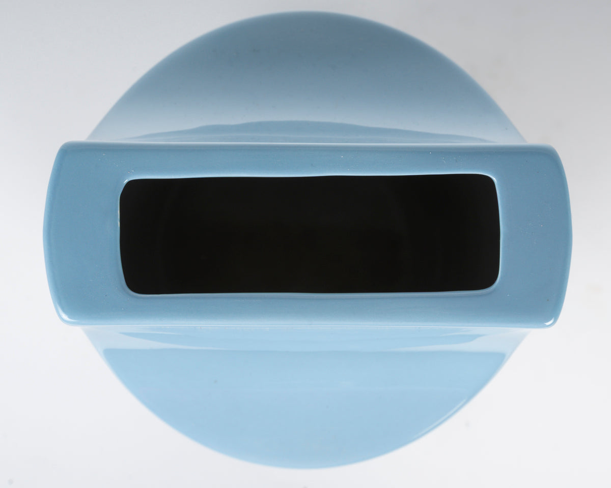 Paire de vases Sifflet d'Ettore Sottsass pour Habitat – détail de la céramique – Galerie 90