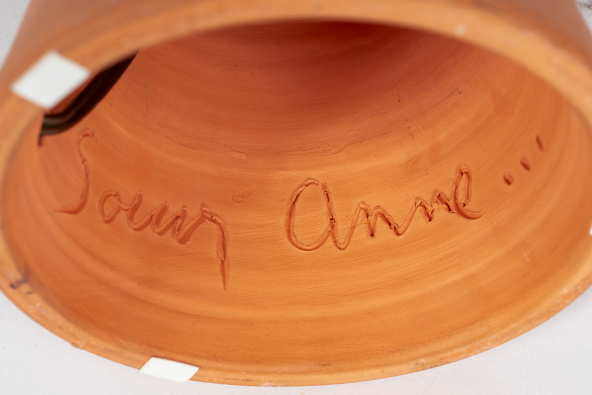 Lampe Soeur Anne de Jacques Jarriges – détail de la signature – Galerie 90