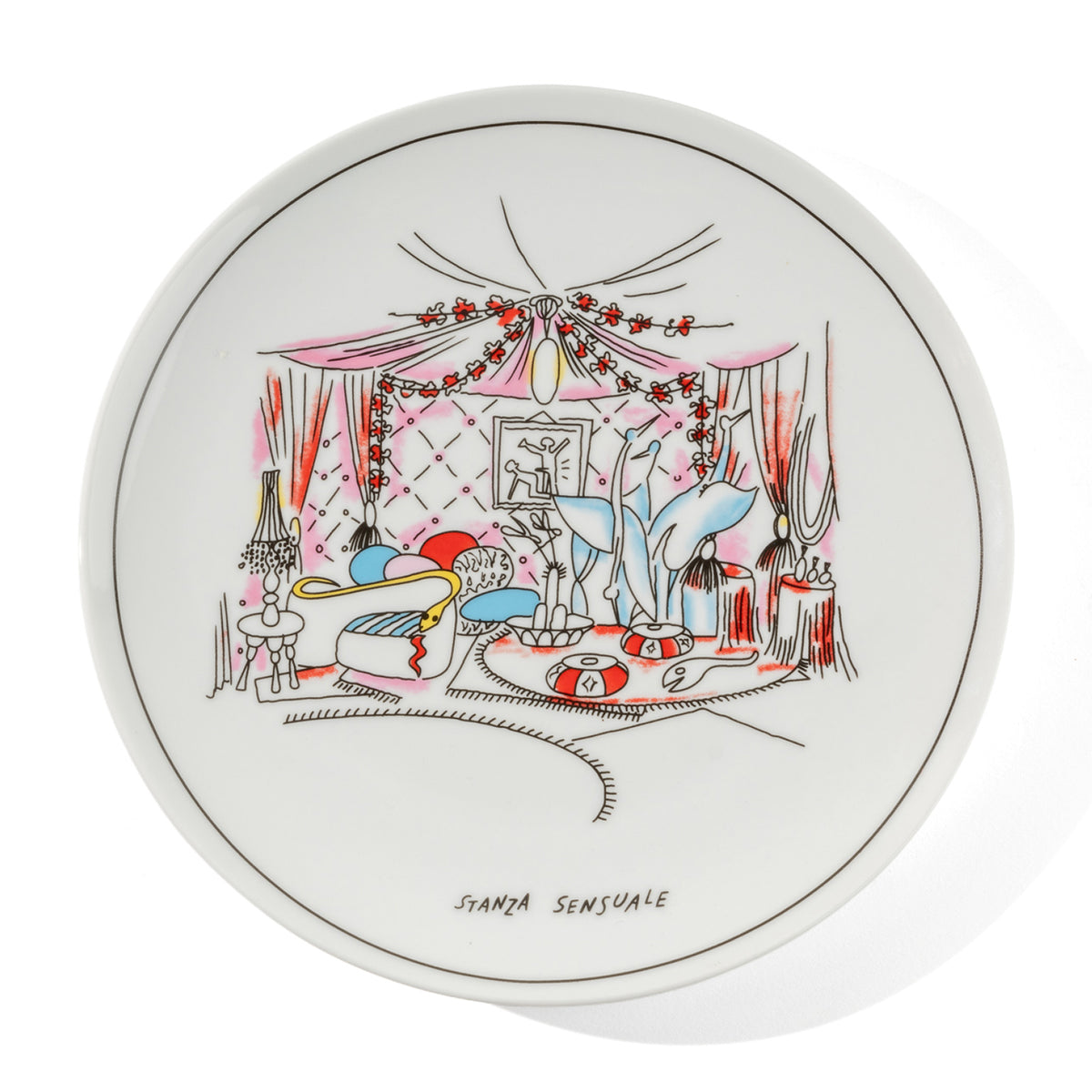 Assiettes De Gustibus d'Alessandro Mendini pour Design Memorabilia, 2015, céramique — deuxième chambre dessinée