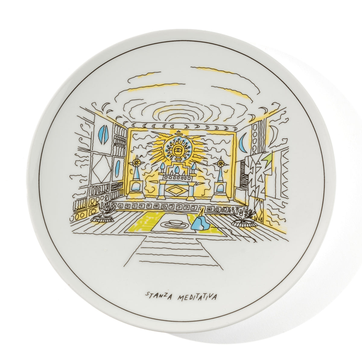 Assiettes De Gustibus d'Alessandro Mendini pour Design Memorabilia, 2015, céramique — troisième chambre dessinée
