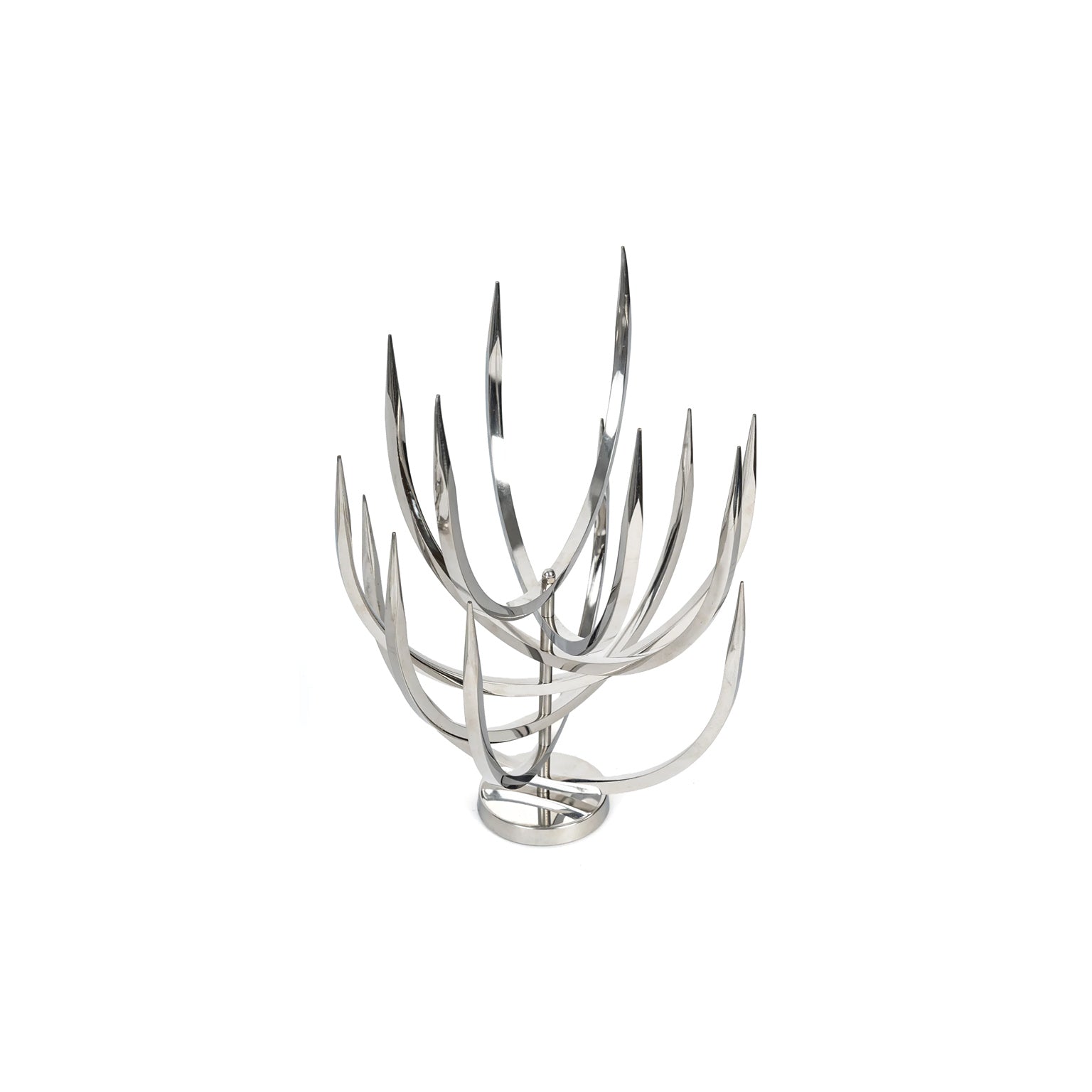 Paire de chandeliers de Xavier Féal pour Inox Industrie, 1970 – un chandelier – Galerie 90