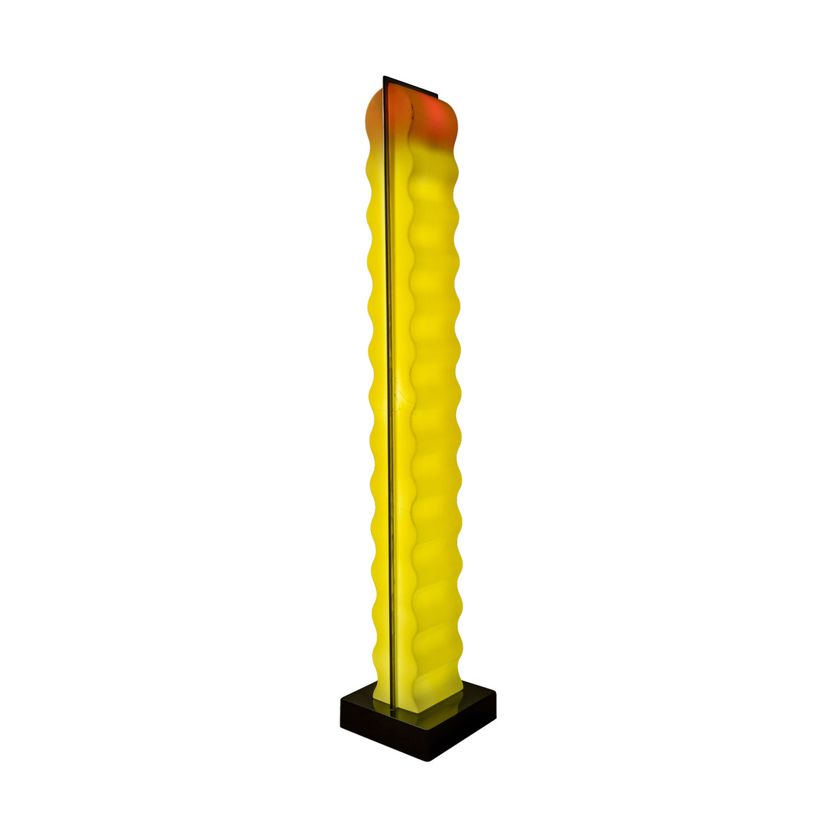 Lampadaire « Comet » d'Ettore Sottsass pour Design Centre, c.1970 – la colonne allumée, vue d’ensemble – Galerie 90
