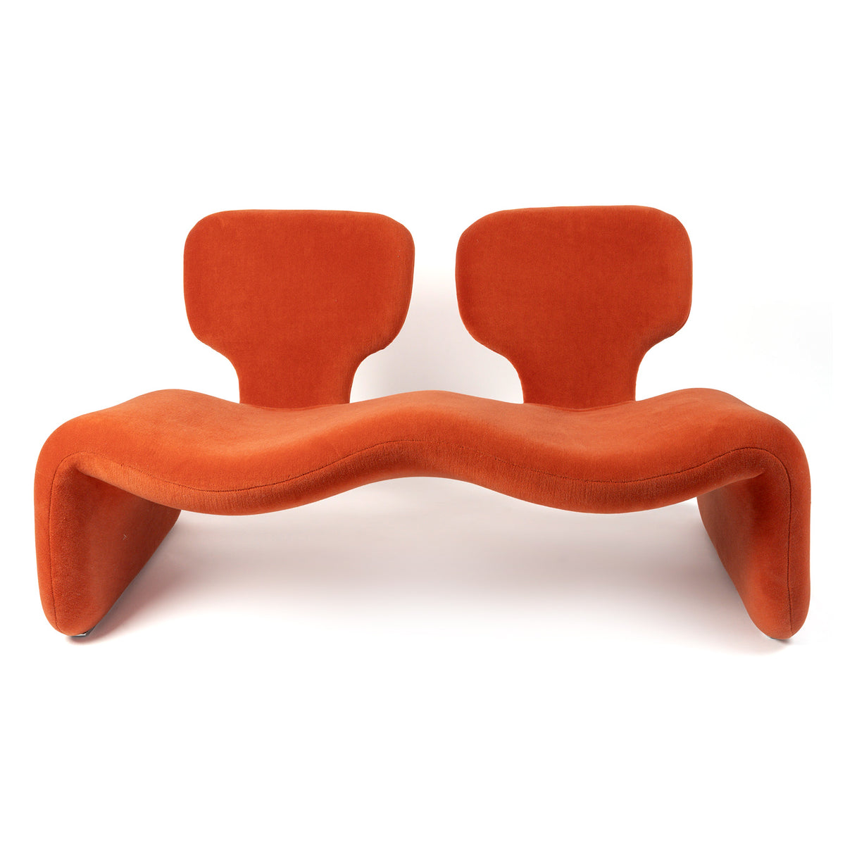 Banquette deux places « Djinn » d'Olivier Mourgue pour Airborne, 1965 – de face – Galerie 90