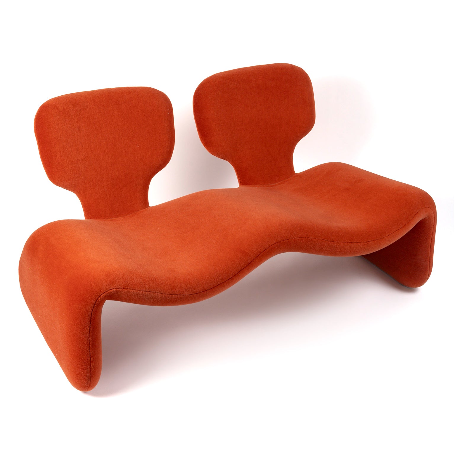 Banquette deux places « Djinn » d'Olivier Mourgue pour Airborne, 1965 – trois-quarts – Galerie 90