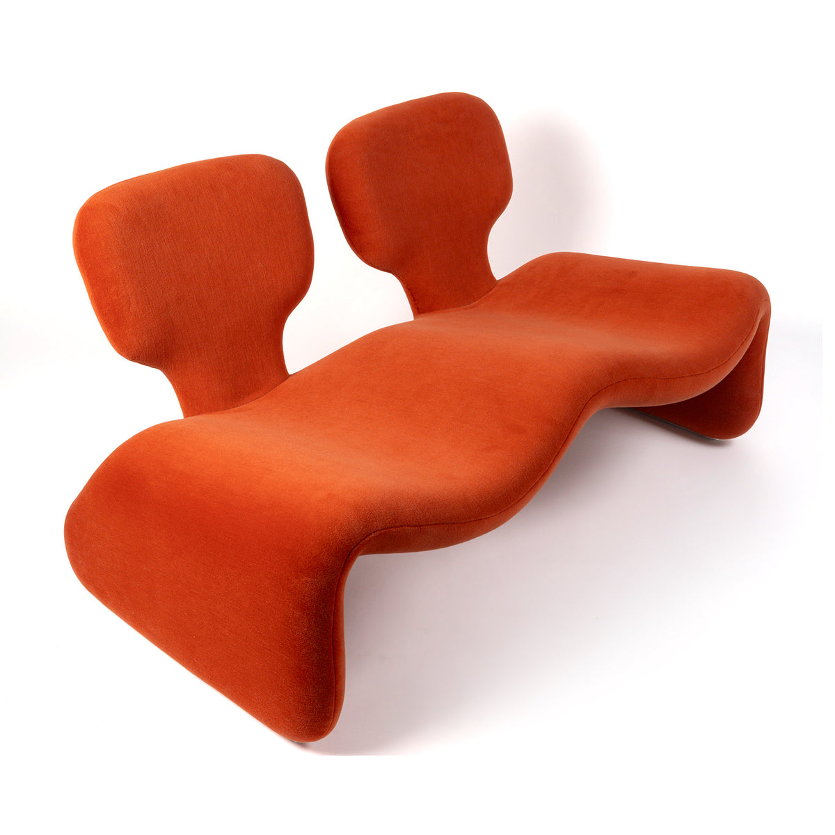 Banquette deux places « Djinn » d'Olivier Mourgue pour Airborne, 1965 – trois-quarts, second angle – Galerie 90