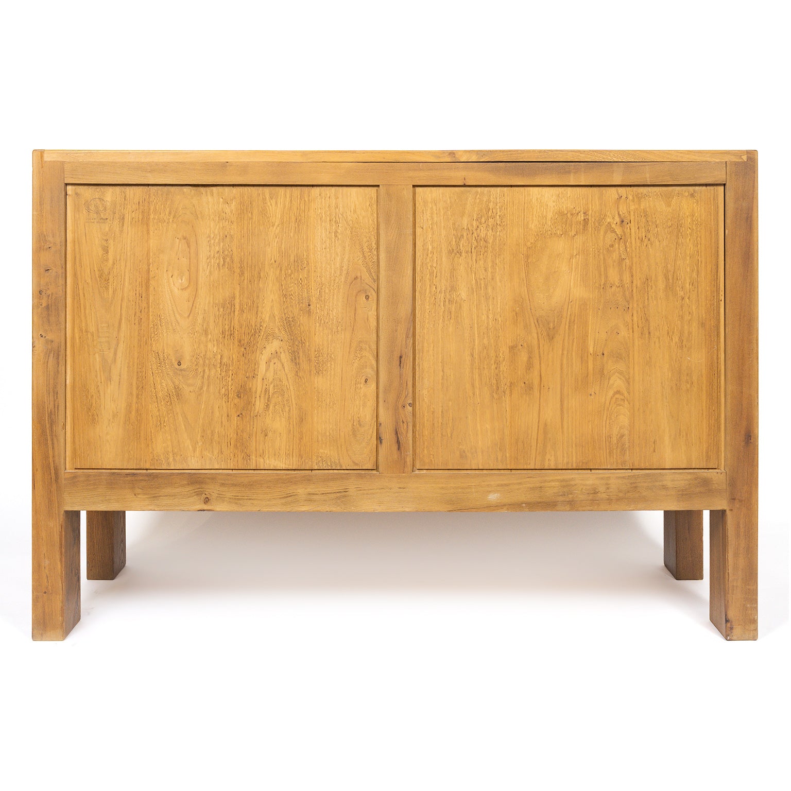 Buffet deux portes en orme massif de la Maison Regain, c.1970 – dos – Galerie 90