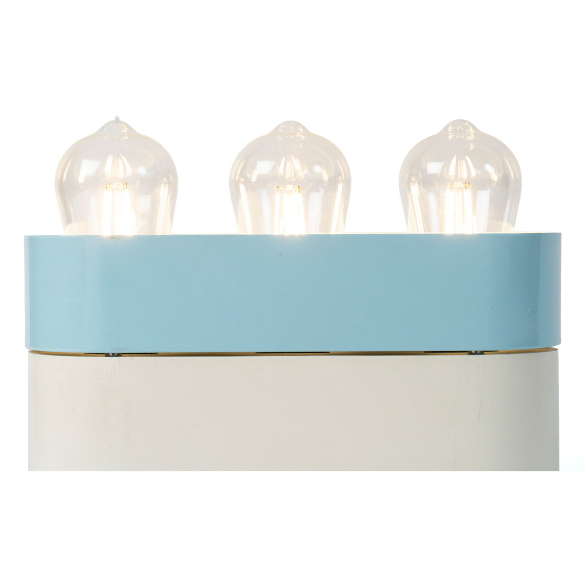 Lampe de table dite transistor, Italie, 1980, bois et métal laqués — profil