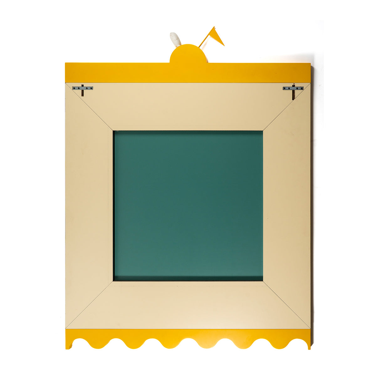 Miroir mural Ollo d'Alessandro Mendini pour Museo Alchimia, 1988 — variante à fond crème