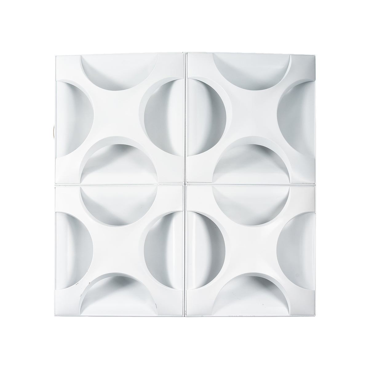 Appliques « Oyster » de Rolf Krüger pour Staff Leuchten, 1968 – les quatre panneaux éteints – Galerie 90