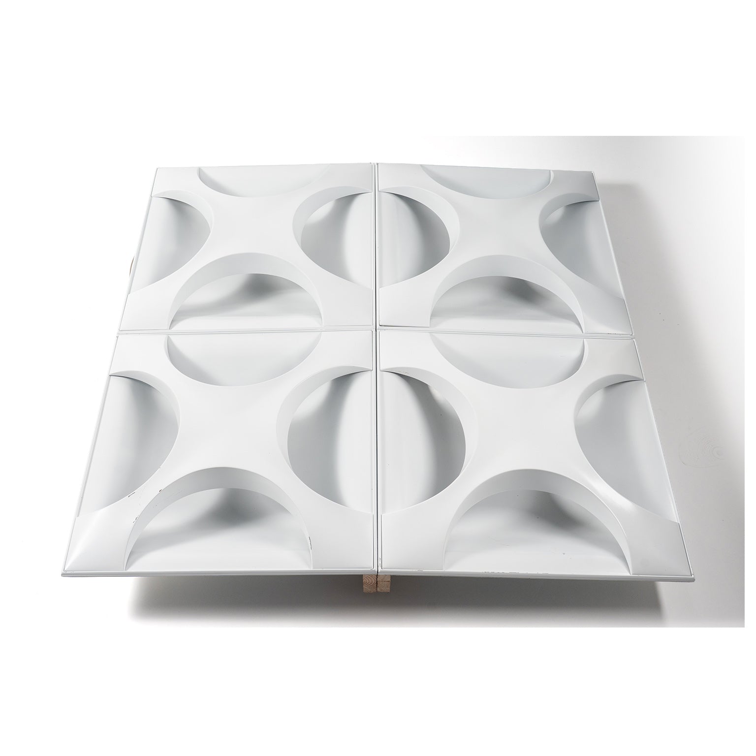 Appliques « Oyster » de Rolf Krüger pour Staff Leuchten, 1968 – les quatre panneaux vus en plongée – Galerie 90