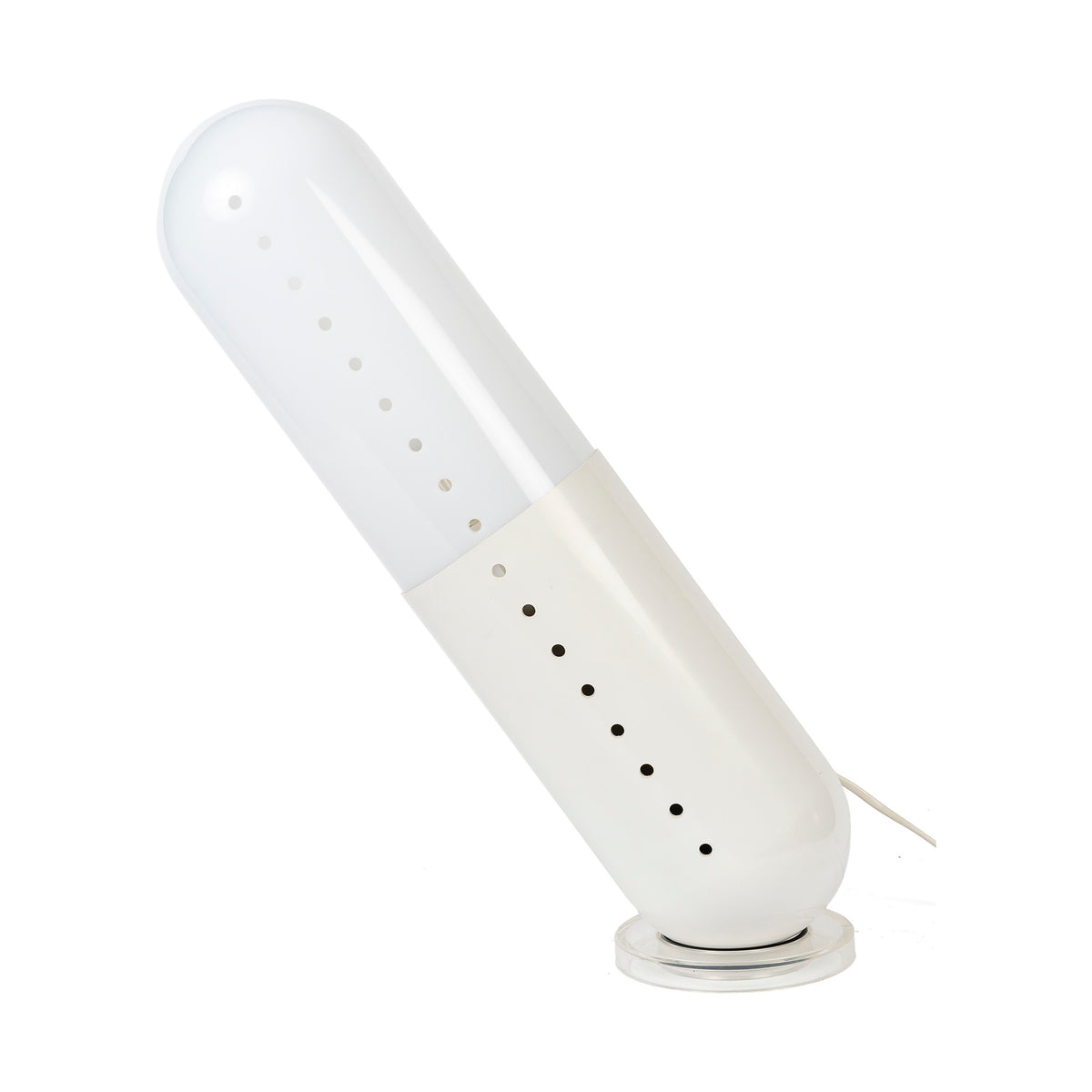 Lampe Pillola de Casati et Ponzio, ABS moulé, 1968 — inclinée vers la droite