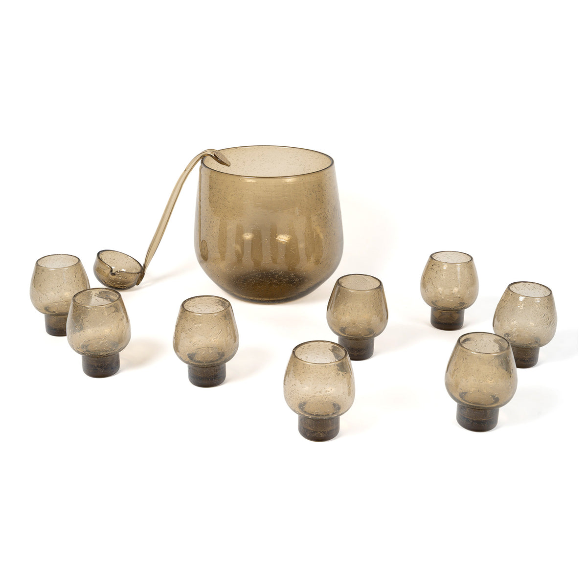 Service à orangeade en verre bullé de la Verrerie de Biot, c.1970 – ensemble groupé – Galerie 90