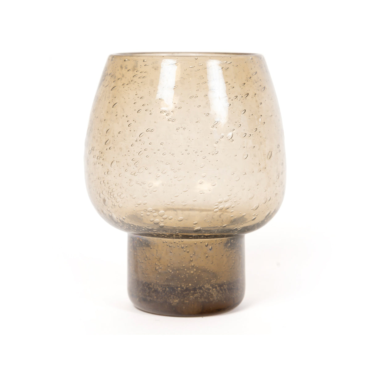 Service à orangeade en verre bullé de la Verrerie de Biot, c.1970 – un gobelet, bulles prises dans la masse – Galerie 90