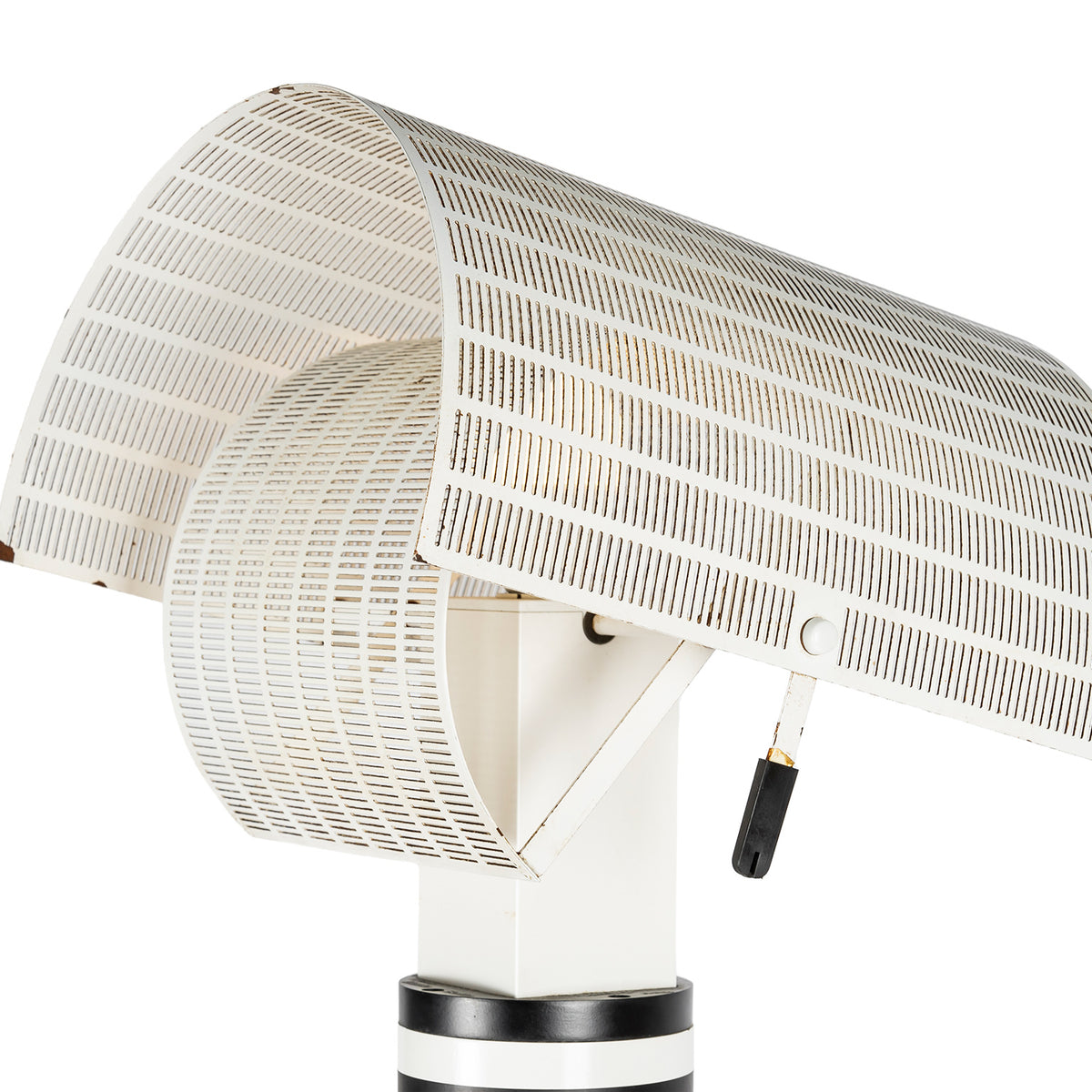 Lampadaire « Shogun » de Mario Botta pour Artemide, 1980 – diffuseur déployé, vu de dessus – Galerie 90