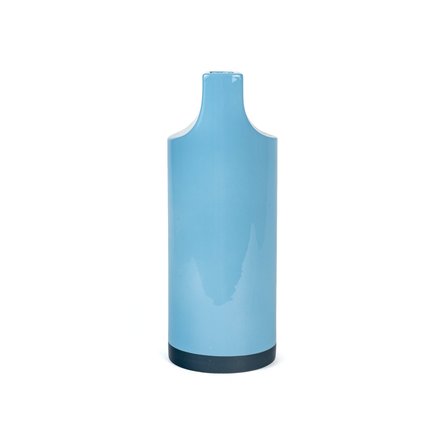 Paire de vases « Sifflet » d'Ettore Sottsass pour Habitat, 2000 – grand vase, profil – Galerie 90