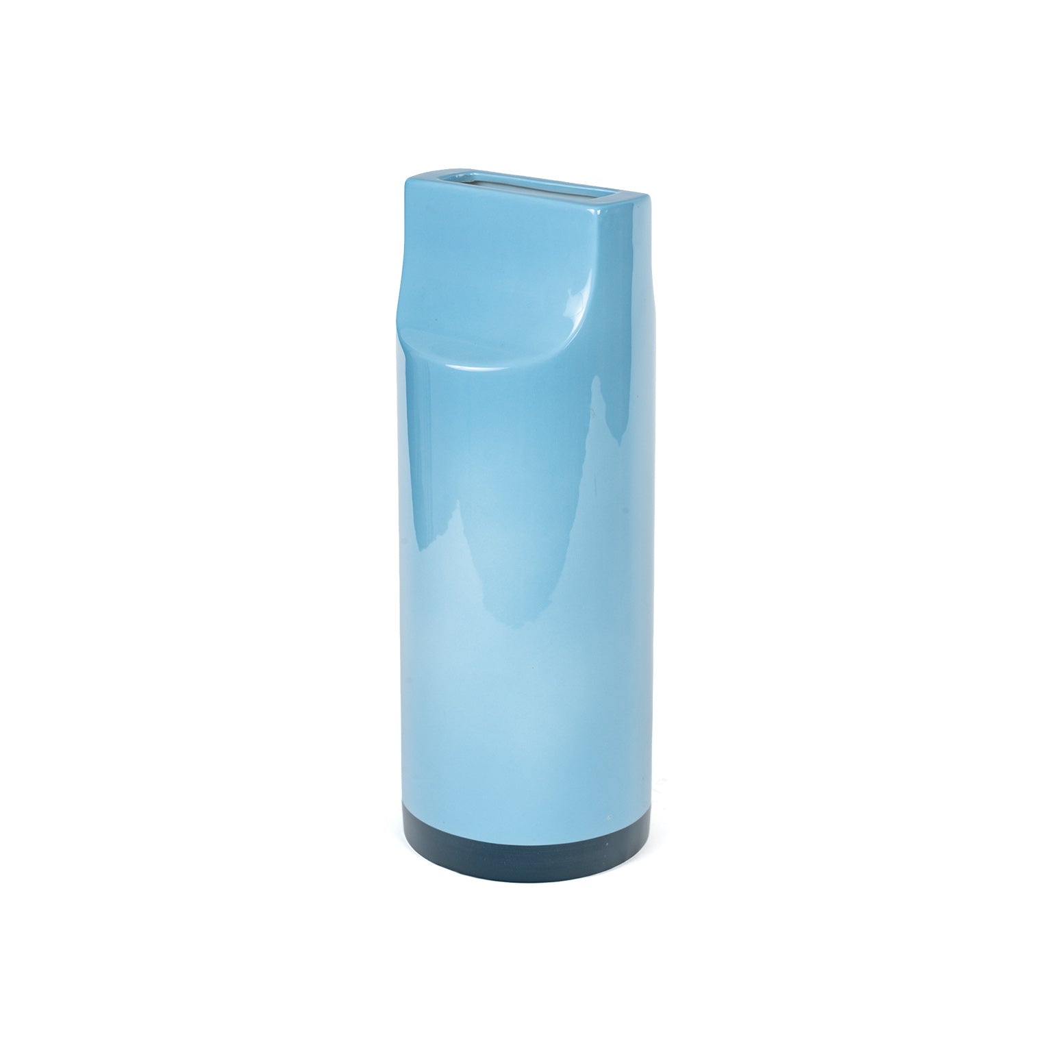 Paire de vases « Sifflet » d'Ettore Sottsass pour Habitat, 2000 – grand vase, trois-quarts arrière – Galerie 90