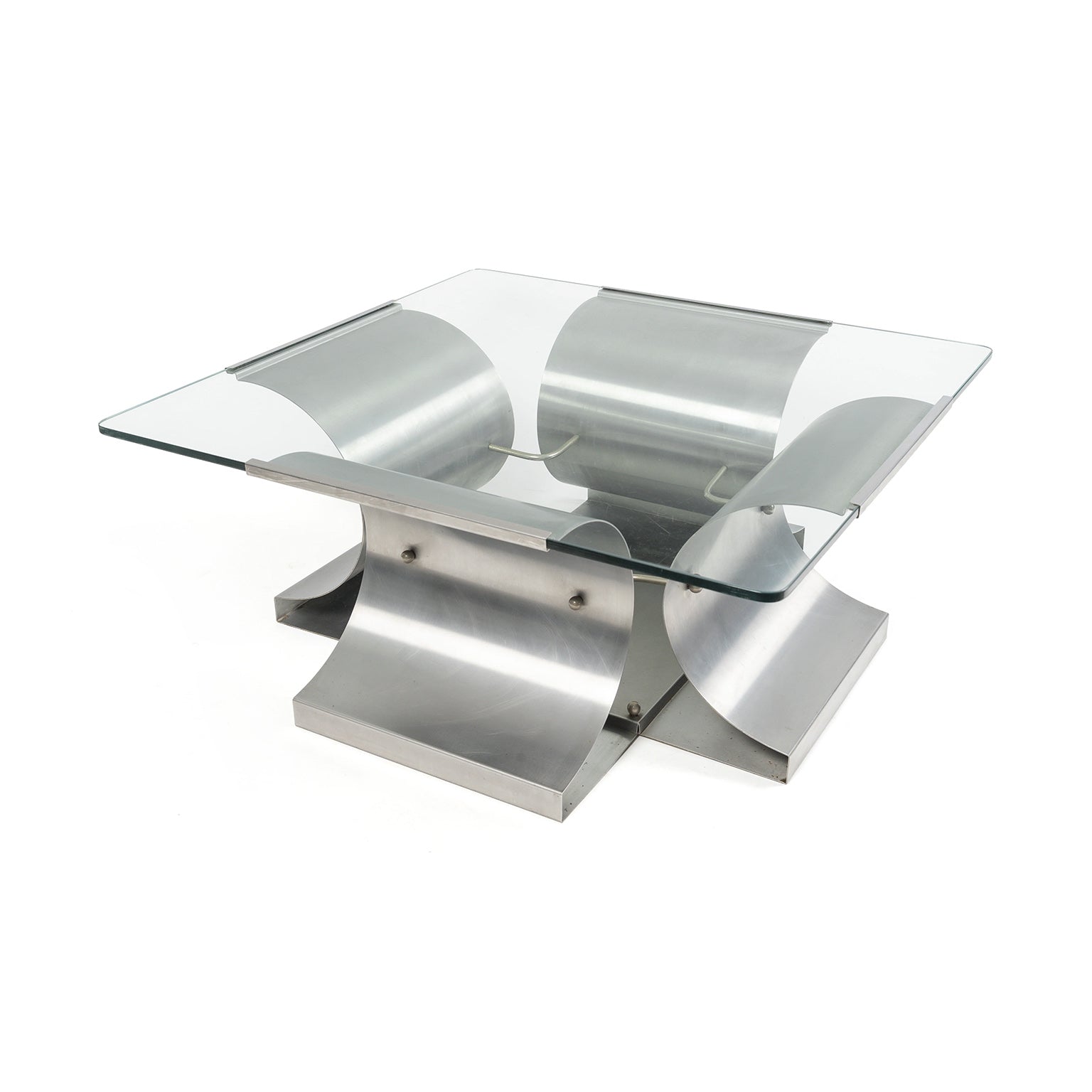 Table basse de François Monnet pour Kappa, 1970 – trois-quarts, second angle – Galerie 90