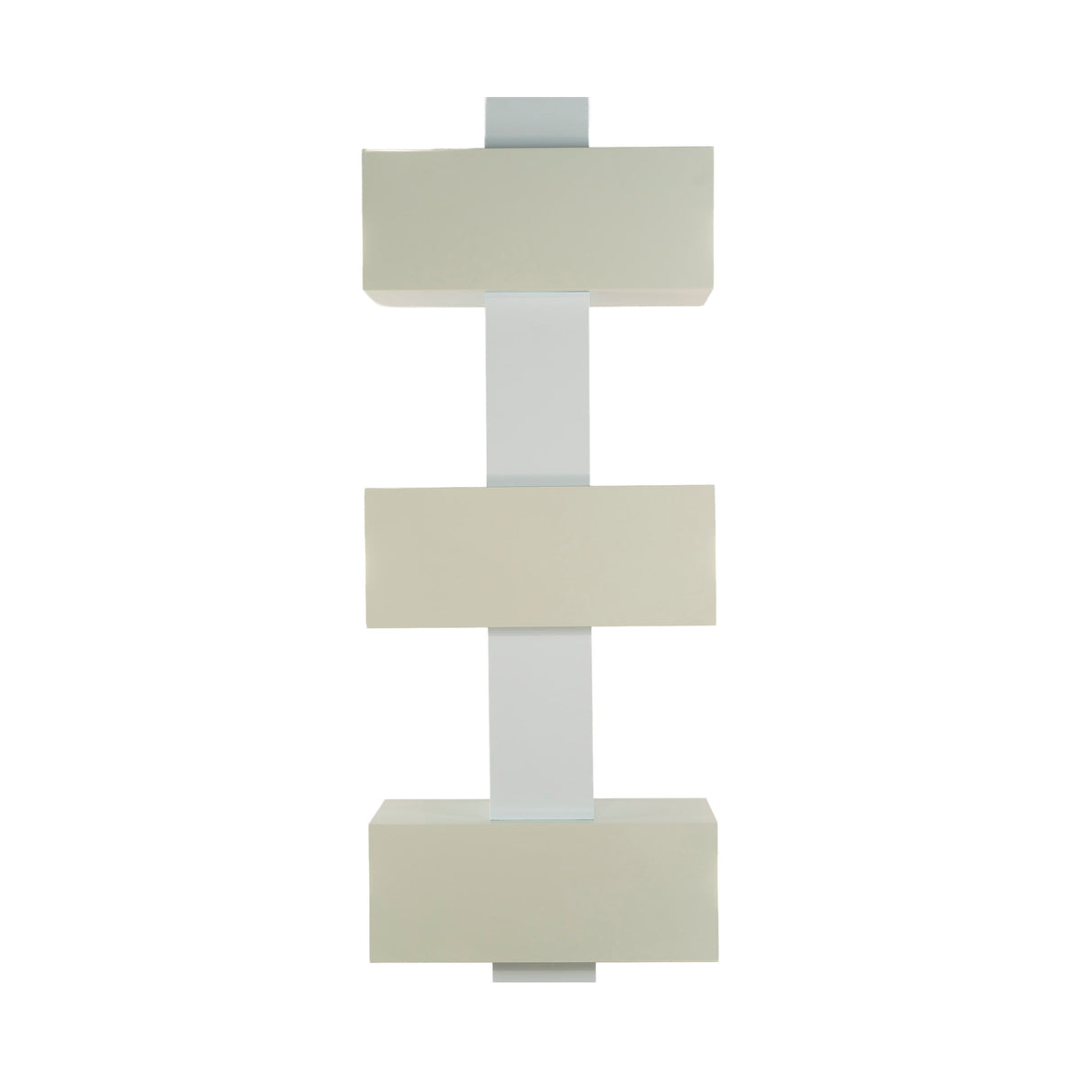 Totem lumineux en acier laqué, Italie, 1990 — détail d'un module et de sa source