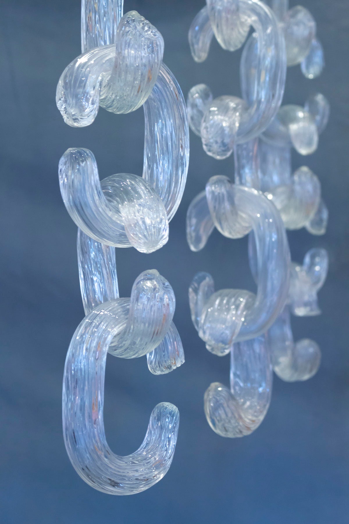 Lustre de Fratelli Toso en verre de Murano irisé